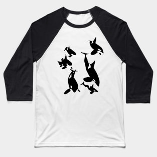 Killer Whales Baseball T-Shirt